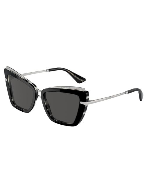 Dolce & Gabbana Black Dg4472 337287 Sunglasses Acetate Cat Eye Normal
