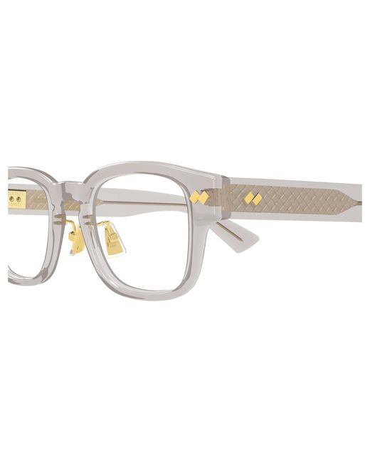Bottega Veneta Black Bv1404Oa 008 Optical Frames Acetate Transparent Squared for men