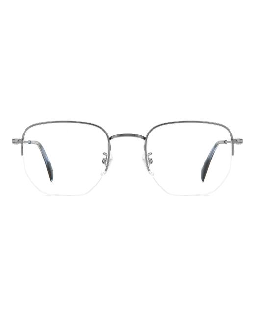 David Beckham Black Db 1153/G R80 Optical Frames Metal Geometric for men