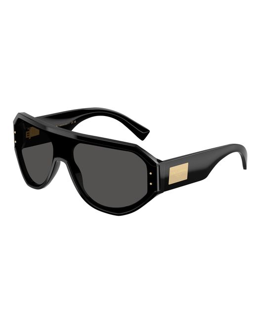 Dolce & Gabbana Black Dg4481 501/87 Sunglasses Acetate Pilot Normal for men