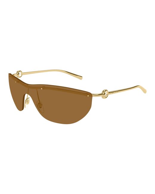 Gucci Black Gg1700S 004 Sunglasses Metal Mask