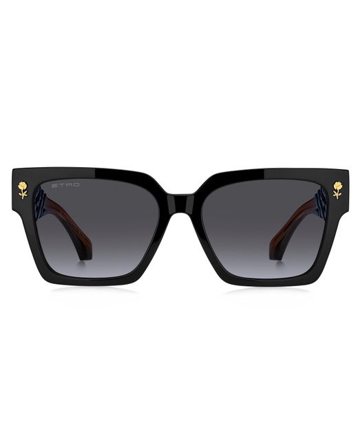 Etro Black 0128/S Ipa/Gb Sunglasses Acetate Squared Normal Nuanced
