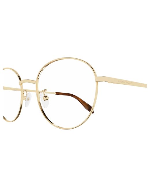 McQueen Black Am0414O 002 Optical Frames Metal Pantos