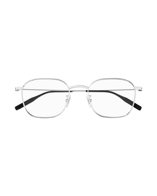 Montblanc Black Mb0371Oa 001 Optical Frames Titanium Transparent Squared for men