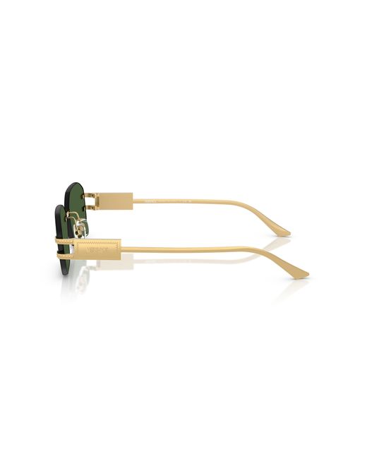 Versace Green Ve2274 100271 Sunglasses Metal Geometric Normal