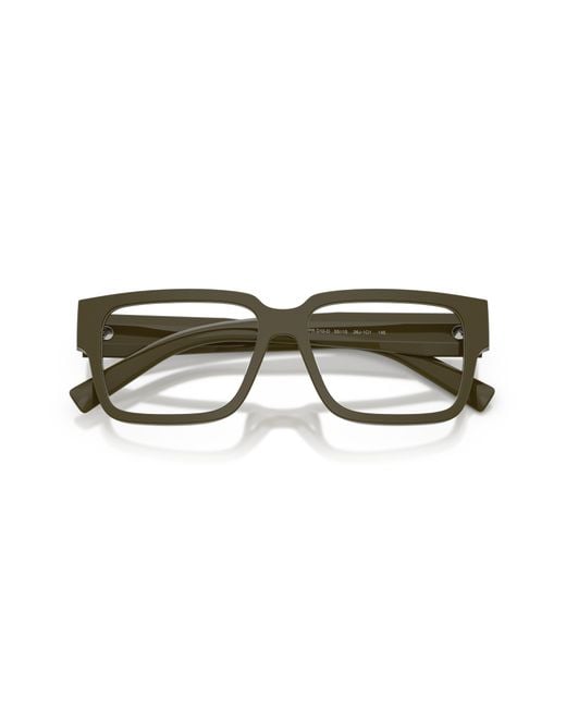 Prada Black Pr D10Vd 26J1O1 Optical Frames Acetate Transparent Squared Normal for men