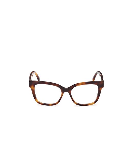 Max Mara Black Mm5206 052 Optical Frames Acetate Squared Normal