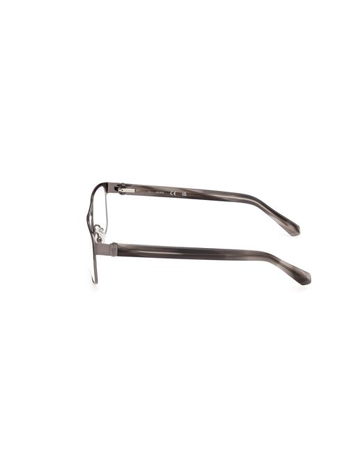 Guess Black Gu50367 9 Optical Frames Metal Squared Normal for men