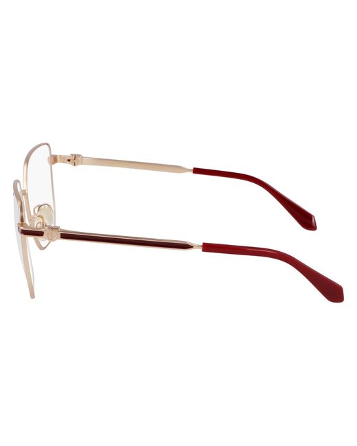 Ferragamo Black Sf2234 770 Optical Frames Metal Squared Normal