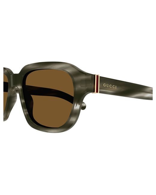 Gucci Black Gg1508S 003 Sunglasses Acetate Squared for men
