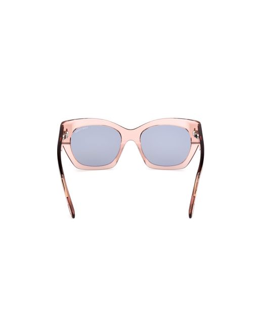 Tom Ford Black Ft1422 Joni-02 72A Sunglasses Acetate Smoke Butterfly Normal