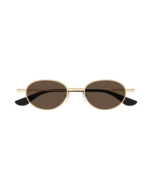 McQueen Black Am0523S 002 Sunglasses Acetate Round
