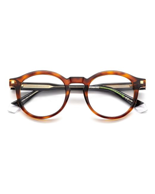 Polaroid Black Pld D492 086 Optical Frames Plastic Round for men