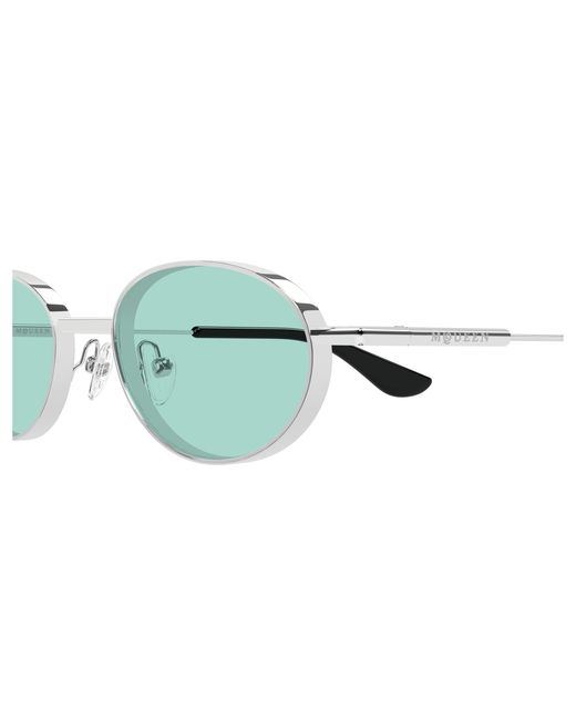 McQueen Black Am0523S 003 Sunglasses Acetate Round