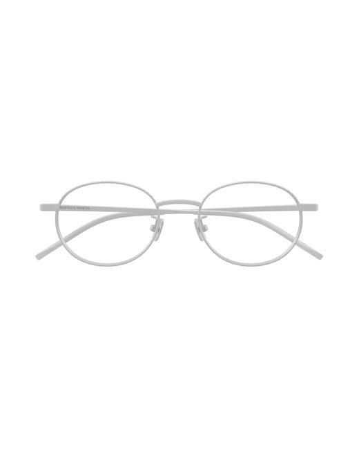 Bottega Veneta Black Bv1426Oa 002 Optical Frames Titanium Transparent Round