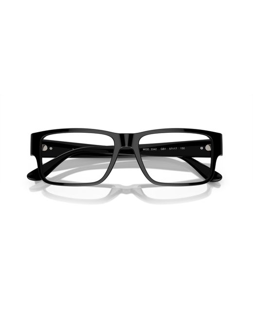 Versace Black Ve3342 Gb1 Optical Frames Acetate Transparent Squared Normal for men