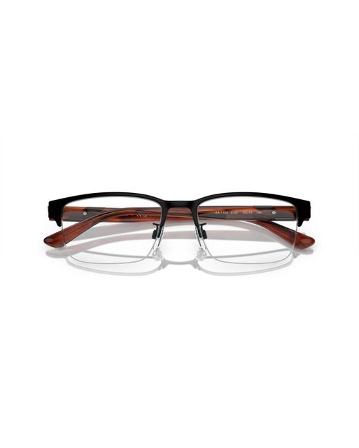 Emporio Armani Black Ea1129 3192 Optical Frames Metal Transparent Squared Normal for men