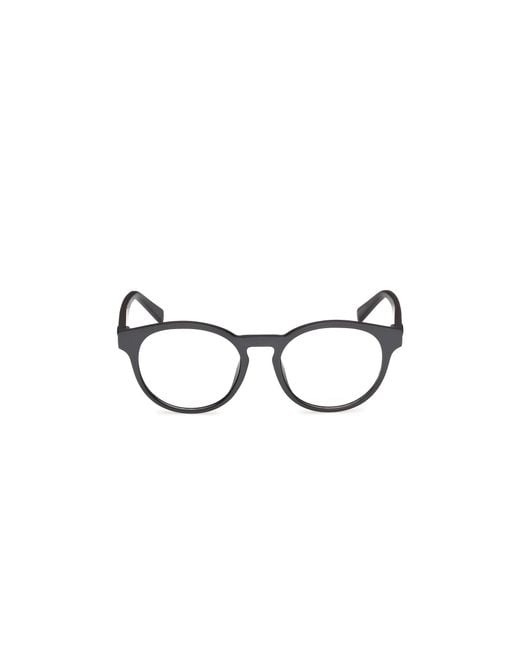 Timberland Black Tb50101 020 Optical Frames Injected Round Normal