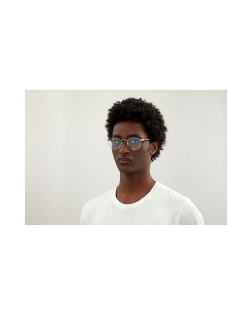 Saint Laurent Black Sl 124 003 Optical Frames Metal Round