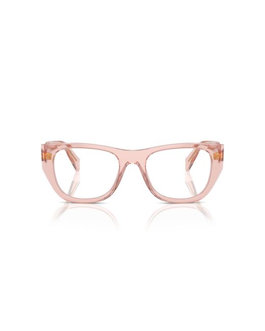 Prada Black Pr A18V 19Q1O1 Optical Frames Acetate Geometric Normal