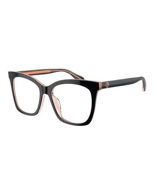 Giorgio Armani Black Ar7254U 6089 Optical Frames Acetate Transparent Squared Normal