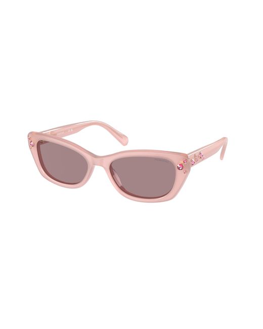Swarovski Black Sk6019 10317N Sunglasses Acetate Pillow Normal