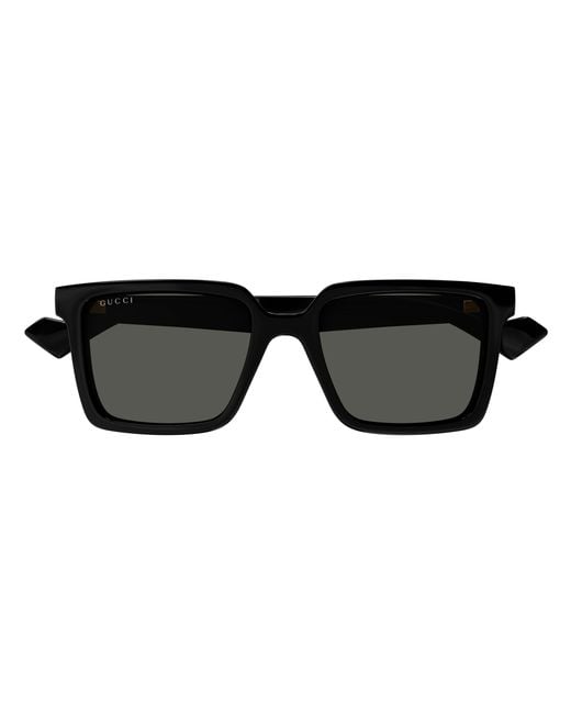 Gucci Black Gg1540S 001 Sunglasses Injected Squared for men