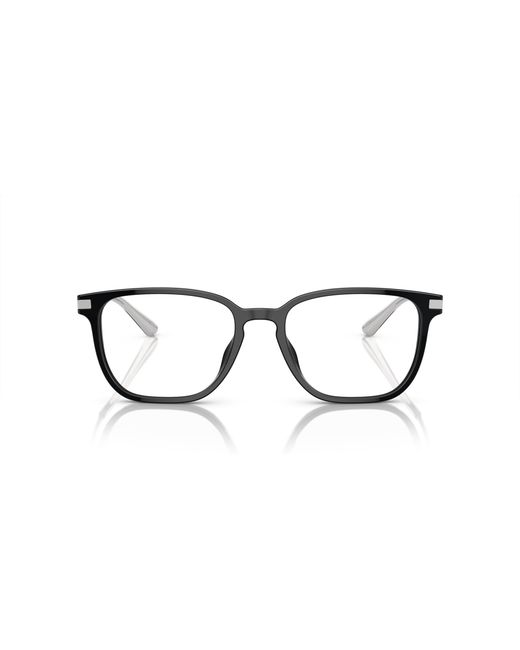 Prada Black Pr A12Vd 1Ab1O1 Optical Frames Acetate Pillow Normal for men