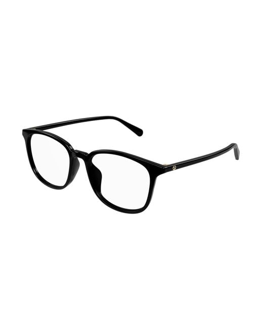 Gucci Black Gg1230Oa 002 Optical Frames Plastic Squared for men