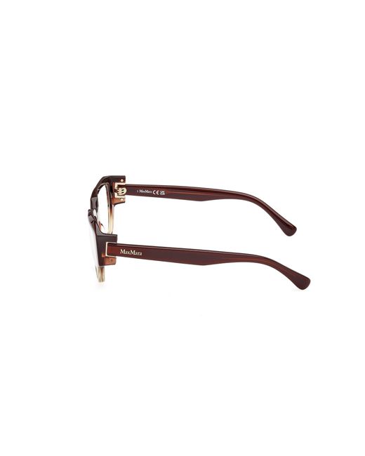 Max Mara Black Mm5182 050 Optical Frames Acetate Round Normal