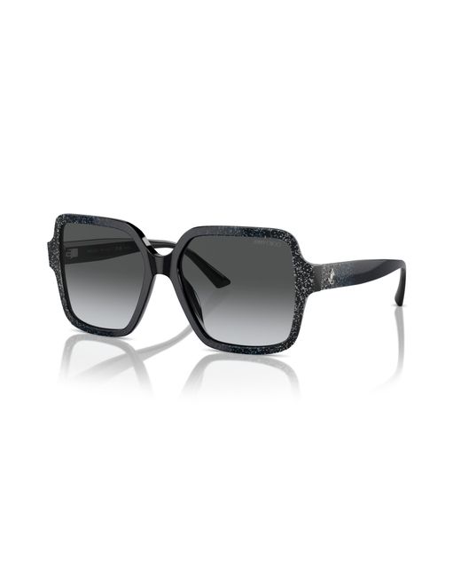 Jimmy Choo Black Jc5005 5041T3 Sunglasses Acetate Squared Polarized Shaded
