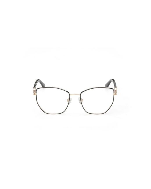 Guess Black Gu50312 096 Optical Frames Metal Geometric Normal