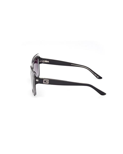 Guess Black Gu7908 05B Sunglasses Injected Squared Normal Shaded