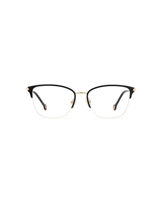 Carolina Herrera Black Ch 0033 Rhl Optical Frames Metal Squared
