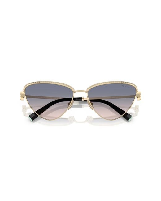 Tiffany & Co Black Tf3107Kb 622116 Sunglasses Metal Geometric Normal Shaded