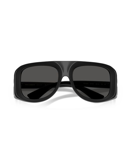 Dolce & Gabbana Black Dg6208 501/87 Sunglasses Injected Pilot Normal for men