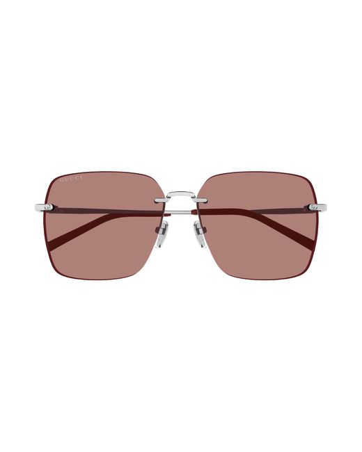 Gucci Black Gg1955Sa 003 Sunglasses Metal Squared