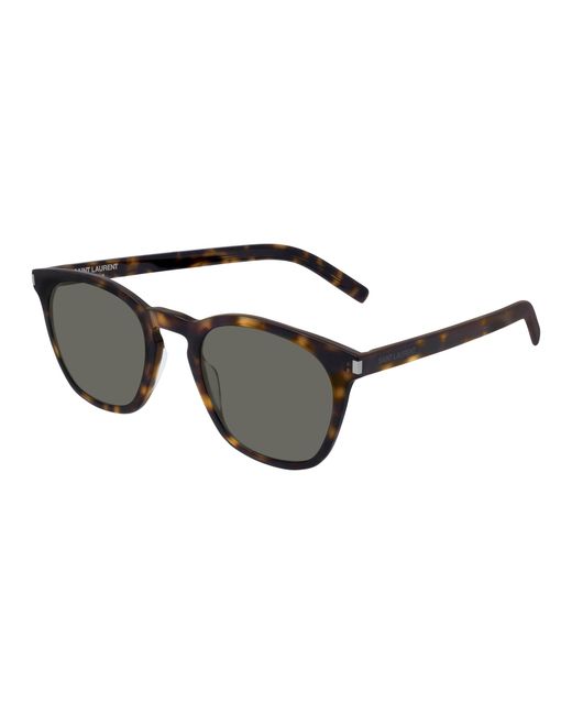 Saint Laurent Black Sl 28 Slim 003 Sunglasses Acetate Squared Normal