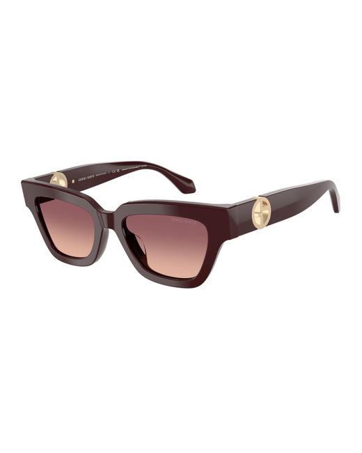 Giorgio Armani Black Ar8246U 63088D Sunglasses Acetate Cat Eye Normal Shaded