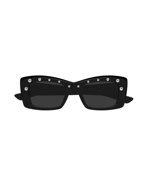 McQueen Black Am0526S 005 Sunglasses Acetate Squared