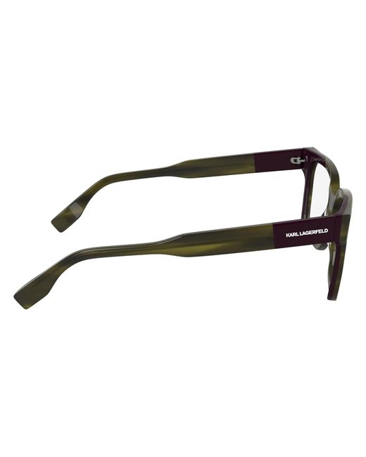 Karl Lagerfeld Black Kl6173 261 Optical Frames Acetate Squared Normal for men