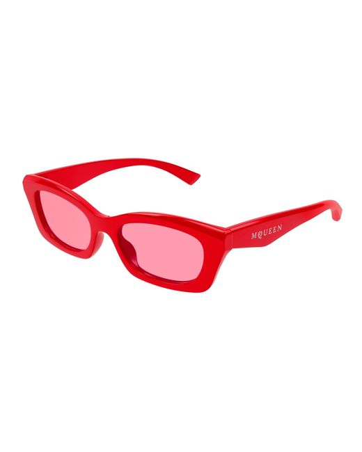 McQueen Am0474S 003 Sunglasses Acetate Squared