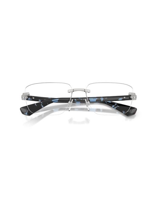 Burberry Black Be1392 1005 Optical Frames Metal Squared Normal for men