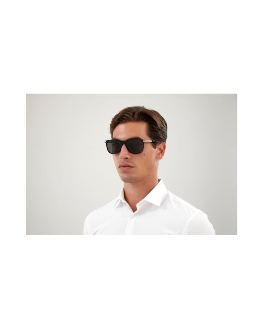 Montblanc Black Mb0216S 001 Sunglasses Acetate Squared Normal for men