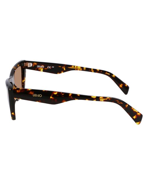 Liu Jo Black Lj802S 244 Sunglasses Acetate Marrone Squared Normal