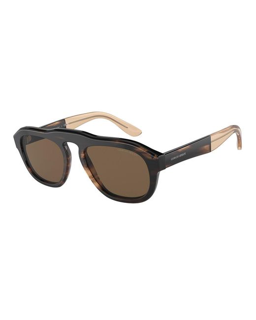 Giorgio Armani Black Ar8173 595873 Sunglasses Acetate Geometric for men