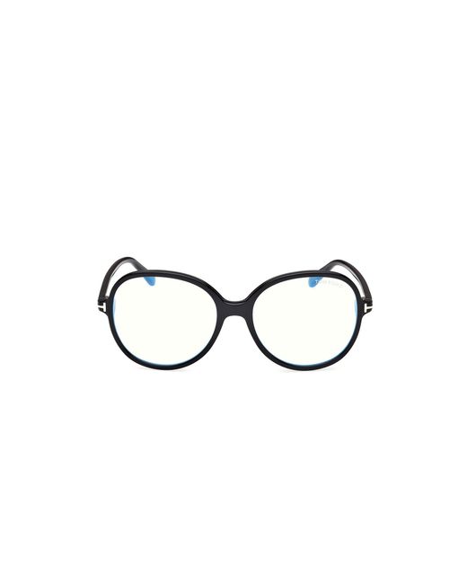 Tom Ford Black Ft6090-B 001 Optical Frames Acetate Round Normal