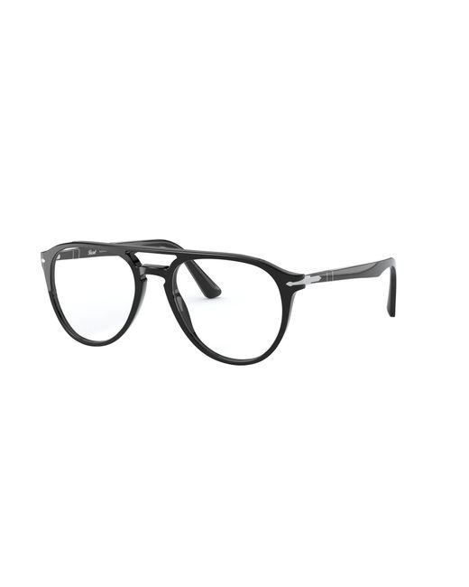 Persol Black Po3160V 095 Optical Frames Acetate Transparent Pilot Normal for men