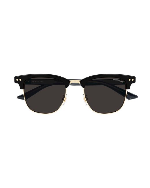 Montblanc Black Mb0382S 001 Sunglasses Acetate Squared for men