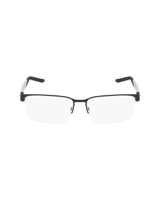 Nike Black 8184 001 Optical Frames Metal Squared Normal for men